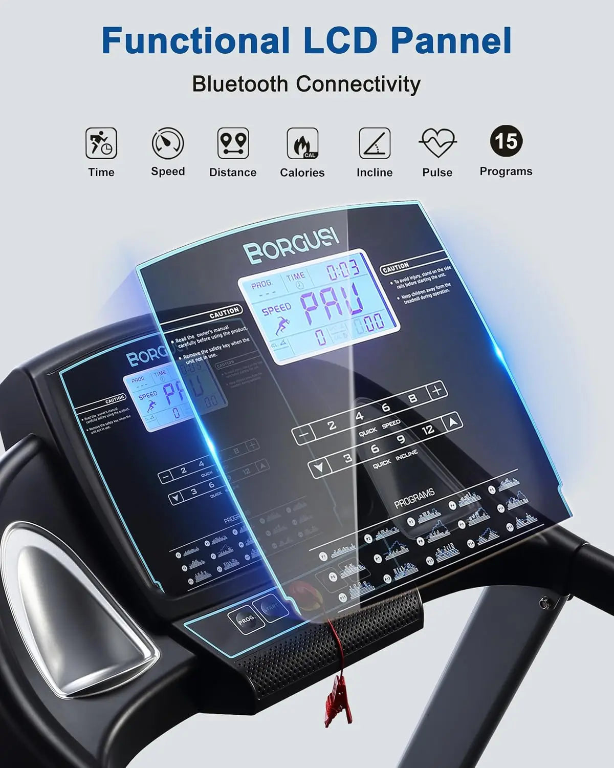 Foldable Treadmill,Auto Incline & Heavy Duty & Wide Belt,Home Workout, Custom