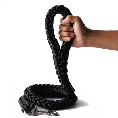 4.5ft Heavy Duty Large Dog Leash Durable Nylon Braided Lead for Small Medium Big Dogs Walking Hunting Camping Pet Accessories