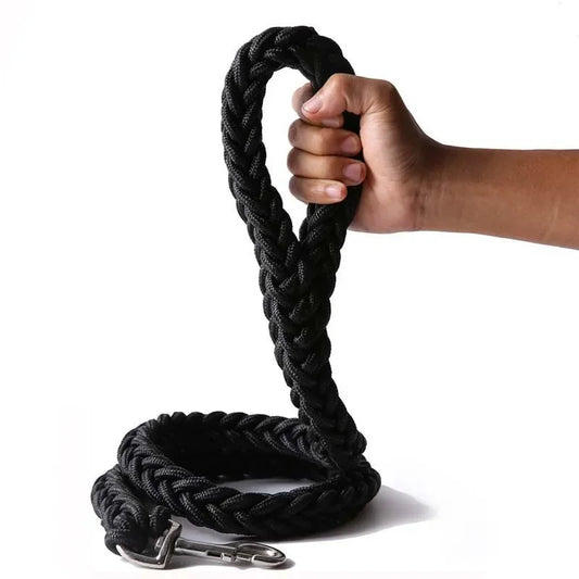 4.5ft Heavy Duty Large Dog Leash Durable Nylon Braided Lead for Small Medium Big Dogs Walking Hunting Camping Pet Accessories