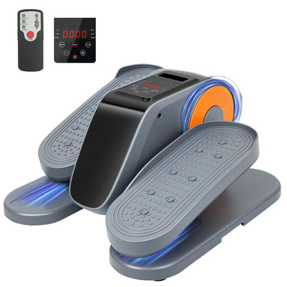 Under-Desk Elliptical Machine Portable Mini Elliptical 12 Manual Modes 3+12-Level 3 Auto Modes Elliptical Leg Exerciser for Seniors and Office Workers – for Rehabilitation & Fitness