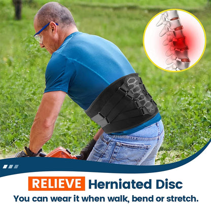 RGGMQQ Back Brace for Lower Back Pain,Ergonomic Support Brace with Comfortable 3D Pad,Lumbar Support Belt for Women Men Sciatica