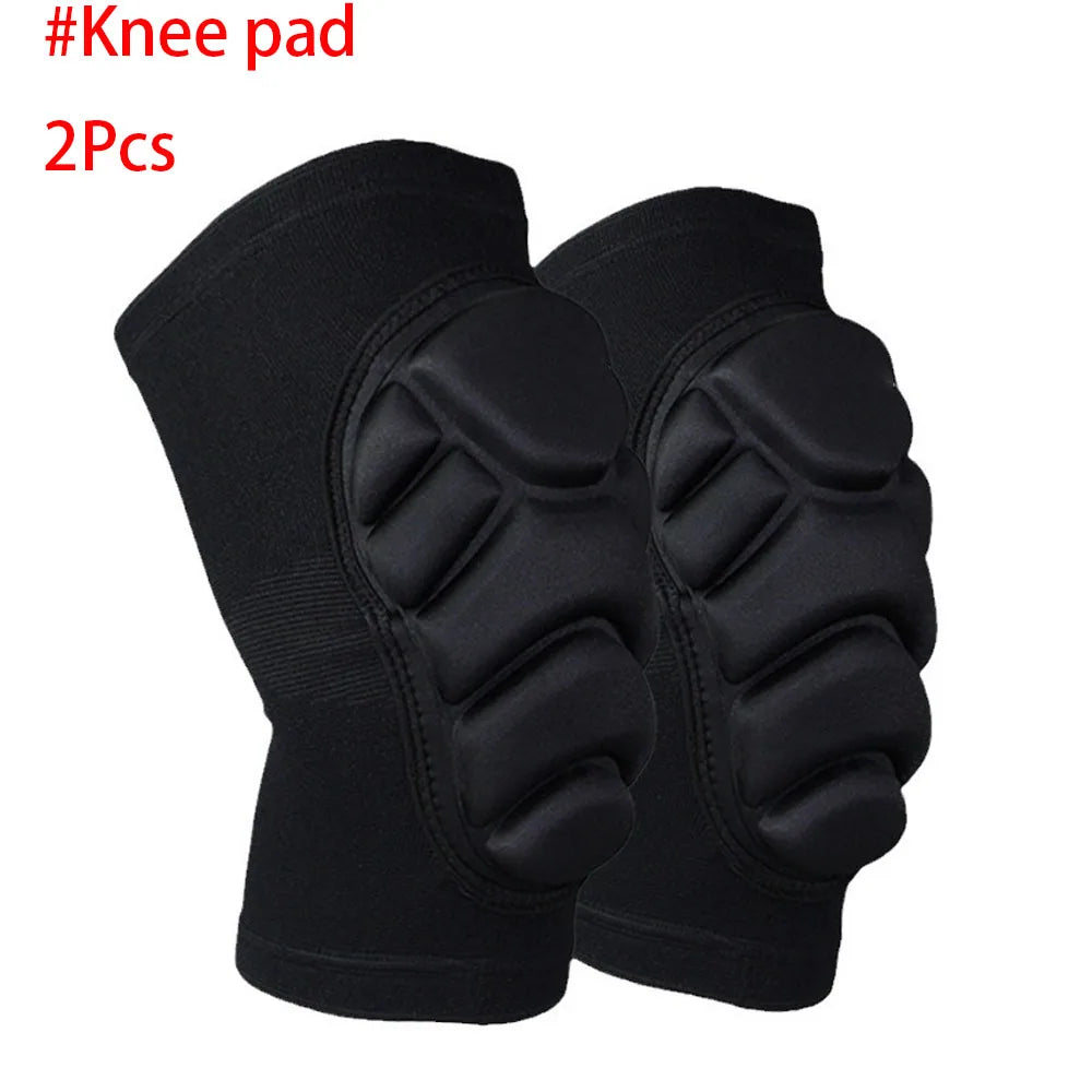 2pc Professional Knee Elbow Pads for Men&Women,Knee Elbow Brace with Thick Shock-Absorbing Sponge,Knee Support & Elbow Support