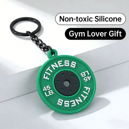 Stylish 4 Styles Mini Fitness Equipment Keychain Unisex Multiple Options Available Bag Key Hanging Trinket Perfect Gift Keyring