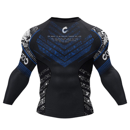 Bjj Rash Guards Mens Jiu Jitsu MMA T-shirt Rashguard No Gi Long Sleeve Men Boxing Running Training T-shirts Strech Sport Tees