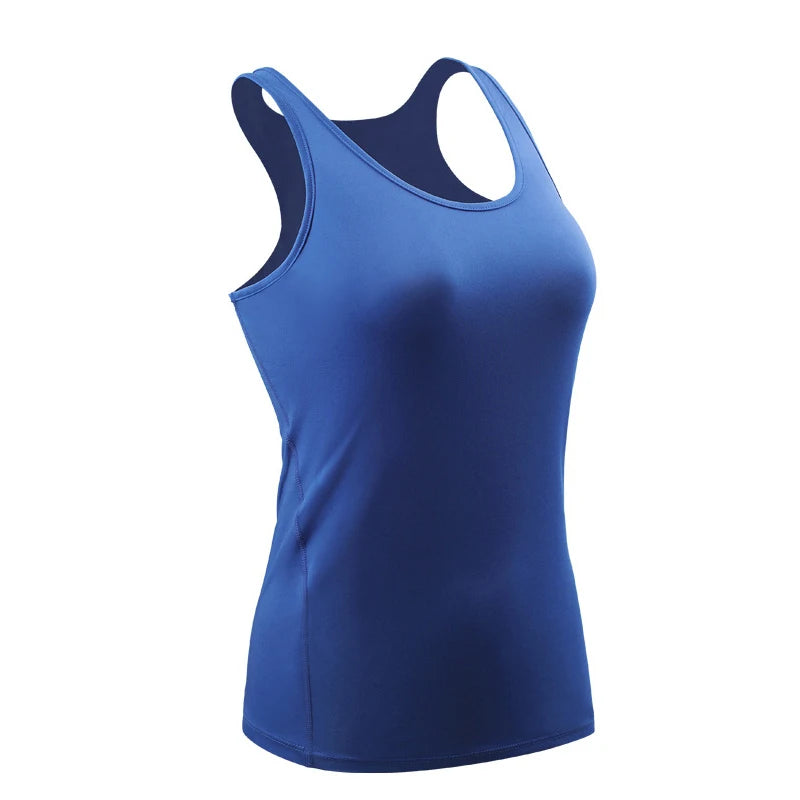 Women Fitness Top Workout Training Exercise Gym T Shirt Sport T-shirt Bodybuilding Yoga Running Backless Sleeveless Tee Vest J82
