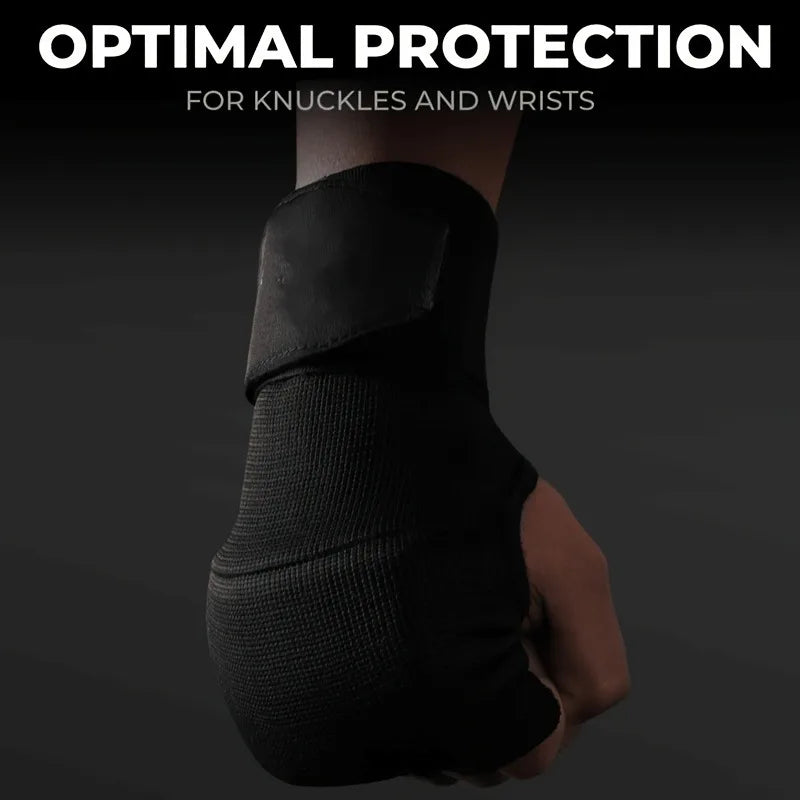 Mma Half-Finger Boxing Gloves Thickened Foam Padding Gym Sanda Muay Thai Fighting Training Hand Wrap Inner Gloves