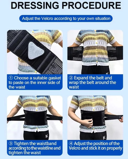 Back Brace for Men & Women - Lower Back Support Belt for Sciatica, Bulging Disc & Pelvic Pain Relief - Adjustable Lumbar Support