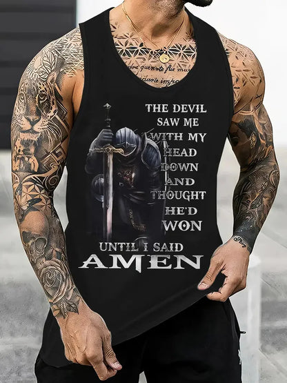 3D Skull Print Round Neck Summer Adult Men's Vest Clothing Basketball Sleeveless Outdoor Sports Gym Breathable Sleeveless Vest