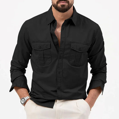 Men Shirt Mens Business Casual Shirts 2026 New Arrival Men Famous Brand Clothing Army Green Long Sleeve Camisa Masculina