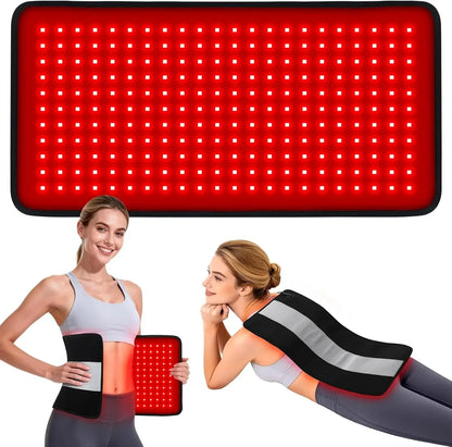Updated Red Light Therapy Pad 242 LEDs 660&850 nm Infrared Light For Waist Back Shoulder Muscle Pain Relief Relax Body Device