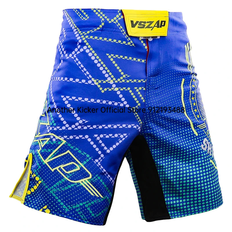 Vszap MMA BJJ Shorts Comprehensive Fighting Training Pants Men's Muay Thai No Gi Judo Jiu Jitsu Sports Boxing Grappling Shorts
