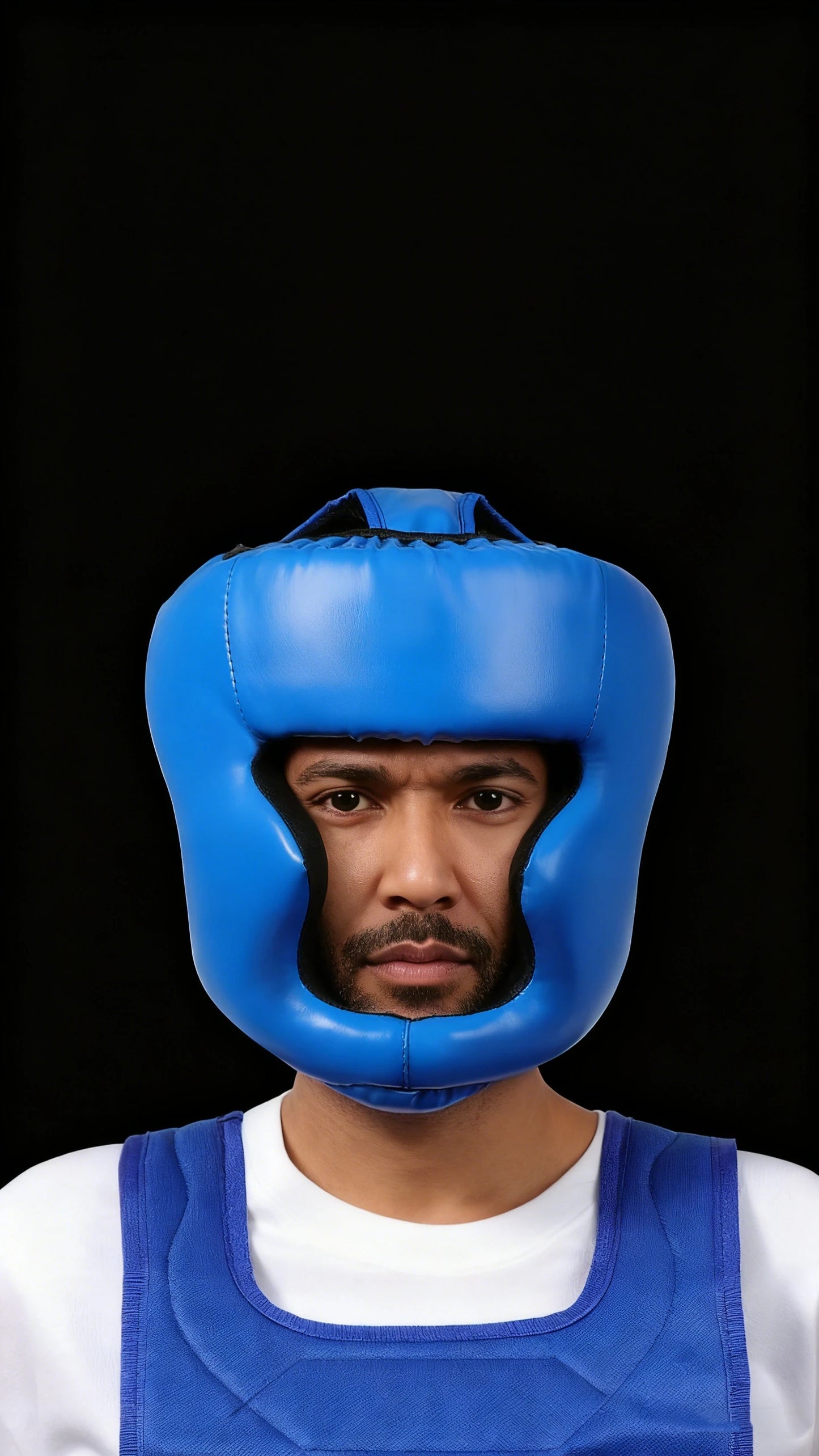 Thickened Full Cover Boxing Headguard PU Leather Shockproof Helmet Muay Thai Sanda Taekwondo Sparring Protective Gear