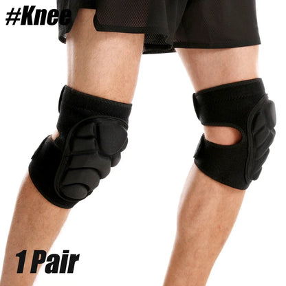 1 Pair Knee Elbow Pads Brace Support for Cycling Snowboard Roller Skating Skateboard Extreme Sports Protective Gear Kneepads