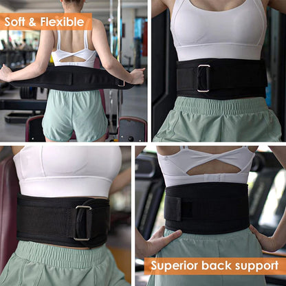 Weight Lifting Belt for Men & Women, Weight Belt for Workout Weightlifting, Powerlifting, Squat & Deadlift, Adjustable Gym Belt