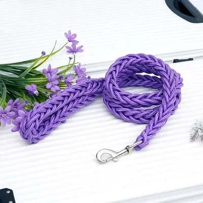 4.5ft Heavy Duty Large Dog Leash Durable Nylon Braided Lead for Small Medium Big Dogs Walking Hunting Camping Pet Accessories