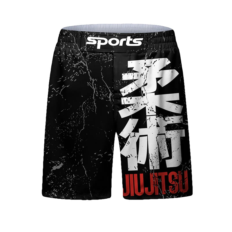 New Kimono Jiu Jitsu Rashguard for Men MMA T-Shirt+Pant 4Pcs/Set Muay Thai Shorts BJJ Rash Guard Gym Boxing Jerseys Sportswear