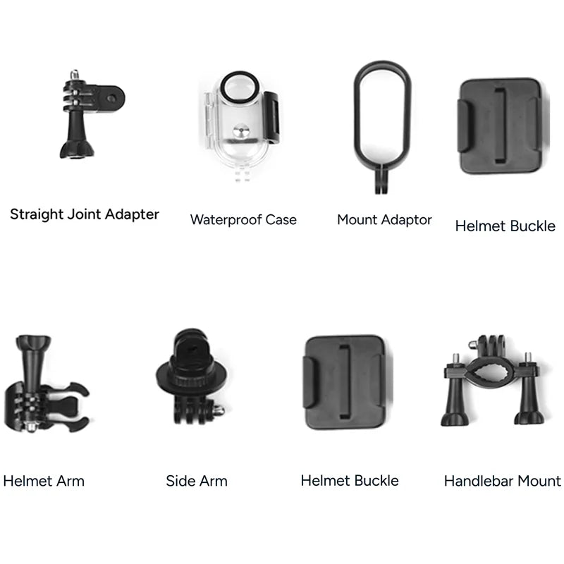 Accessories Kit for Action Camera of H88 Accessory Quick Release Buckle Tripod Mounts Sticker  Cycling Driving Helmet Waterproof