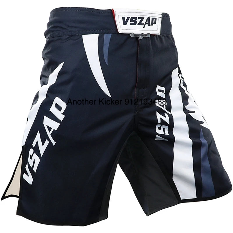 Vszap MMA BJJ Shorts Comprehensive Fighting Training Pants Men's Muay Thai No Gi Judo Jiu Jitsu Sports Boxing Grappling Shorts