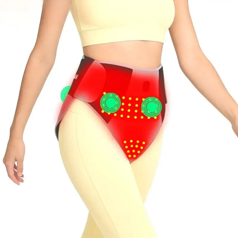 660Nm Red Light Heating Pad 162 Led Abdominal Massage Relieve Abdominal Pain Cold Uterus Menstrual Cramps Warm Care Support