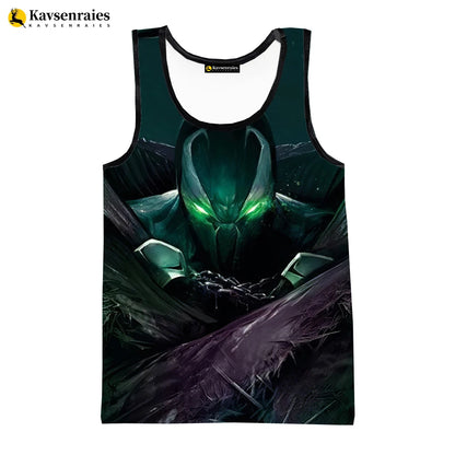 2023 Hot Anime Spawn Printed 3D Print Tank Tops Summer Fashion Casual Sleeveless Shirts Harajuku Streetwear Oversized T-shirt
