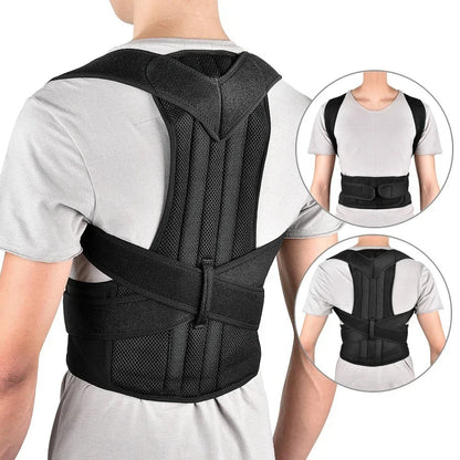 Back Posture Brace Clavicle Support, Stop Slouching And Hunching, Adjustable Back Trainer Unisex, Order A Size Up