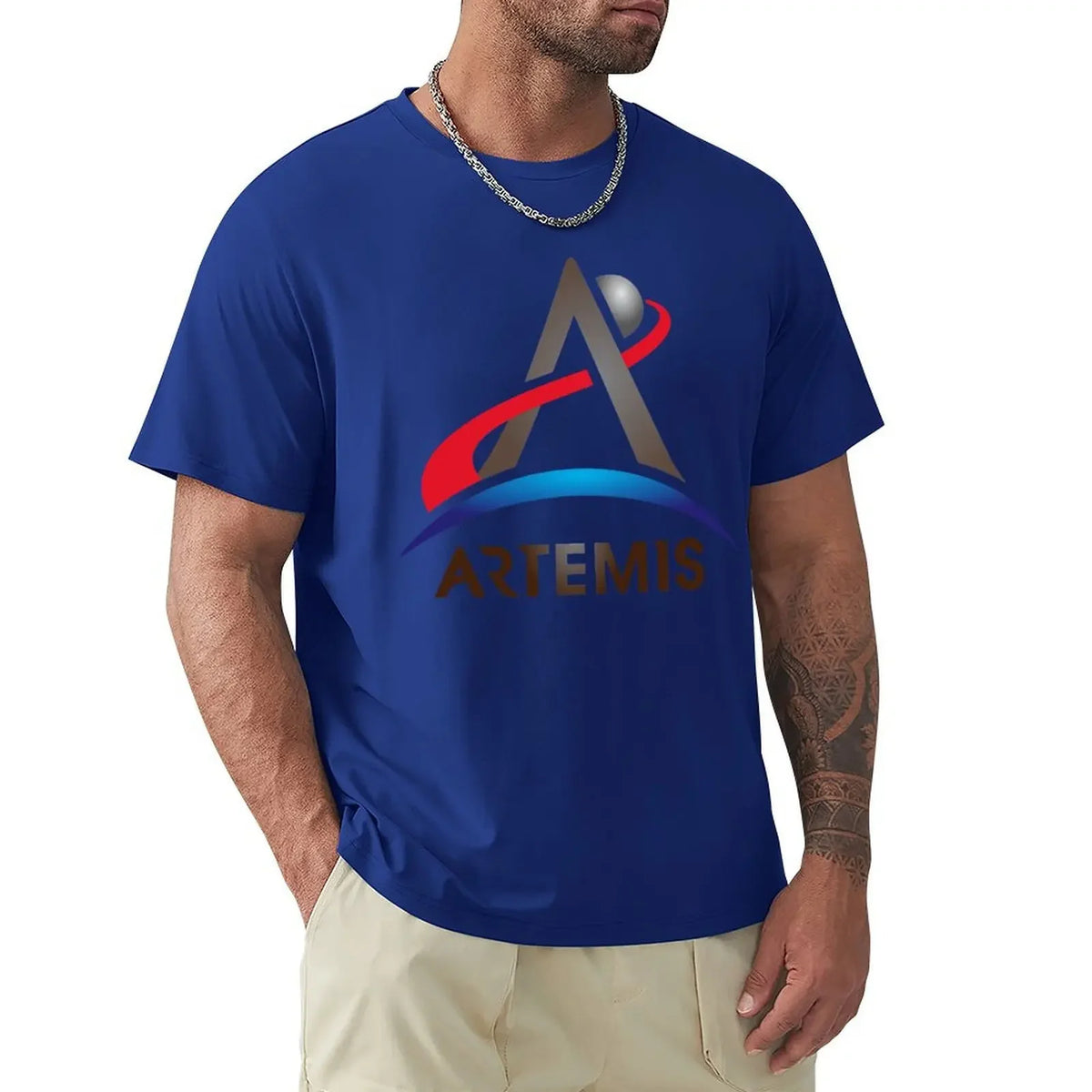 Artemis program T-Shirt anime korean fashion sublime clothing for men