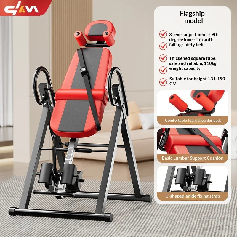 Home Inversion Table: Safe Stretching & Inversion, Body Hanging Device, Indoor Fitness Stretcher & Exerciser