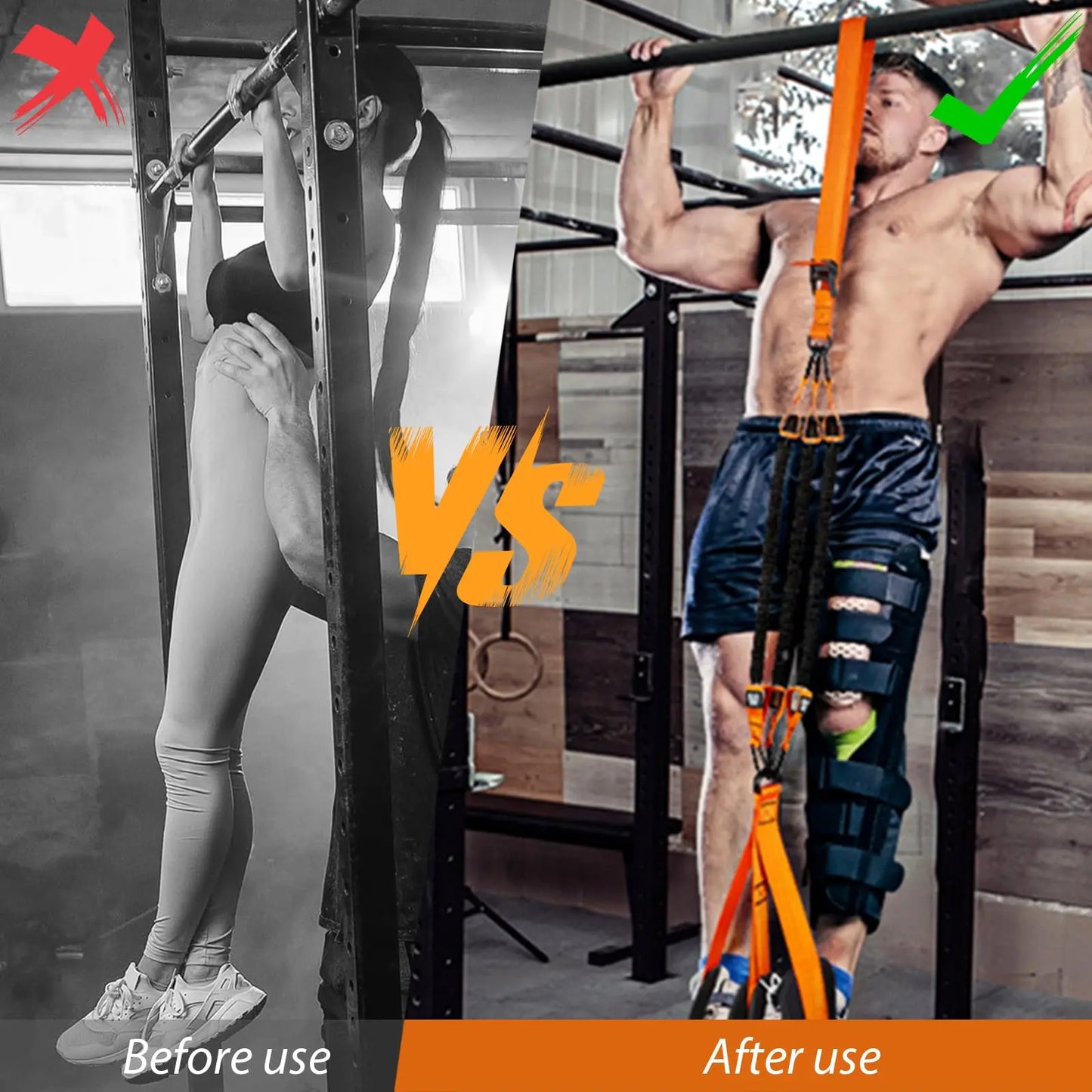 Pull Up Assistance Bands, Heavy Duty Resistance Band for Pull Up,Knee Rest, Bands for Pull Up Assist for Strength Training