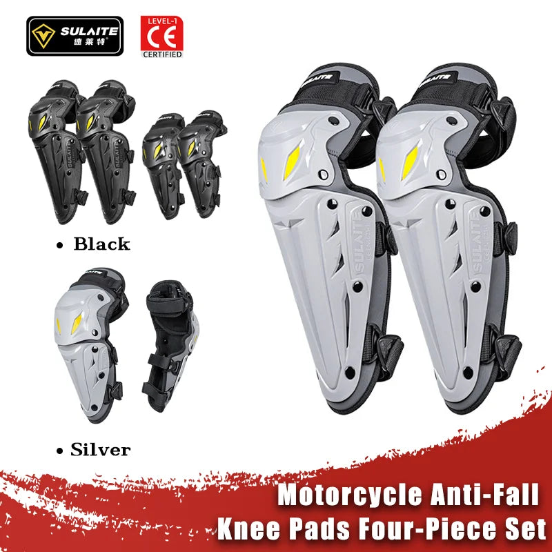 Motorcycle Elbow Knee Pads Outdoor Riding Motocross Protective Gear Adjustable Knee Elbow Pads Anti-Fall Motorbike Equipment