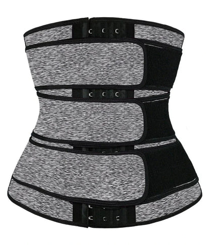 Women Waist Trimmer Triple Belts Waist Trainer Shapewear Tummy Control Slimming Fat Burning Body Shaper Compression Sheath Belts