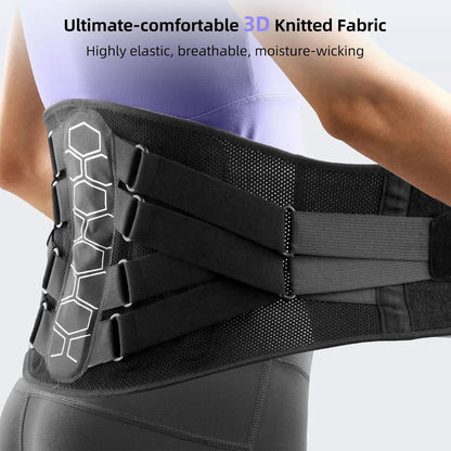 RGGMQQ Back Brace for Lower Back Pain,Ergonomic Support Brace with Comfortable 3D Pad,Lumbar Support Belt for Women Men Sciatica