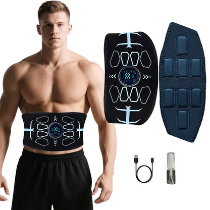 Electronic Muscle Stimulator ABS Trainer Ab Toning Belt Muscle Toner Fitness Strength Training Workout Equipment For Men Women