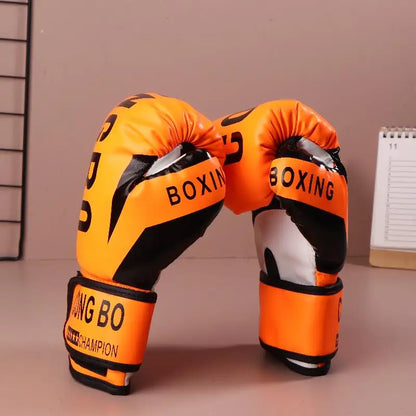 6oz Kids Professional Boxing Gloves Breathable PU Leather Muay Thai Karate Training Sparring Punching Gloves