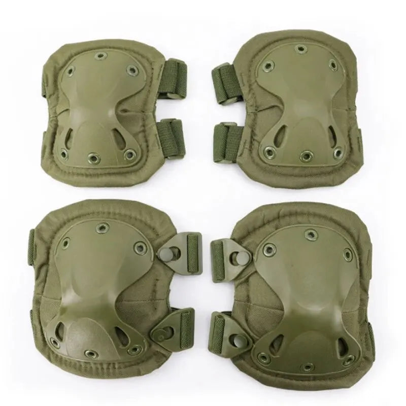 4PCS Knee Pads Elbow Pads Set Adjustable Protective Guard for Cycling Skating Skateboard Outdoor Sports Work Safety Knee Support