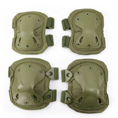 4PCS Knee Pads Elbow Pads Set Adjustable Protective Guard for Cycling Skating Skateboard Outdoor Sports Work Safety Knee Support