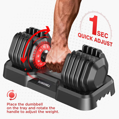 Adjustable Dumbbells Set for Home Gym, Custom