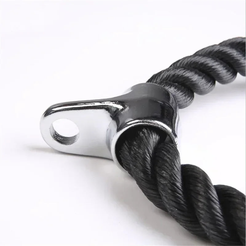 Gym Accessories Fitness Tricep Rope Cable Pull Down Rope Weights Handles For Workout Muscle Training Exercise