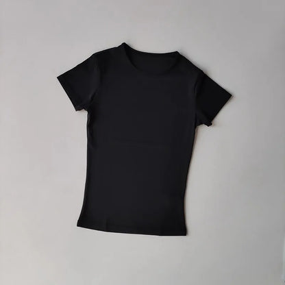 Women's Outdoor Sports Shirt Yoga Wear Fitness T-Shirt Quick Dry Running T-Shirt Workout Top Female Sportswear Exercise Clothing