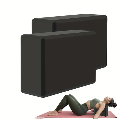 Yoga Blocks - Made from High-Density Foam, Lightweight, Supportive, And Odor-Free - Essential Yoga Gear for Women, Gym