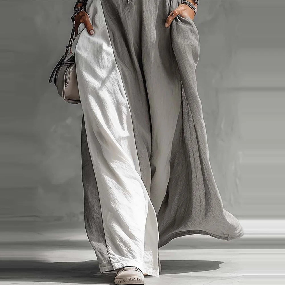 2026 New Women’s Clothing: Sleeveless, Loose-Fitting, Color-Blocked, Casual, Off-The-Shoulder Dress.