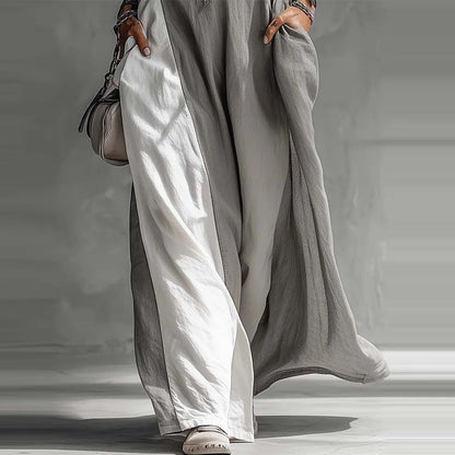2026 New Women’s Clothing: Sleeveless, Loose-Fitting, Color-Blocked, Casual, Off-The-Shoulder Dress.