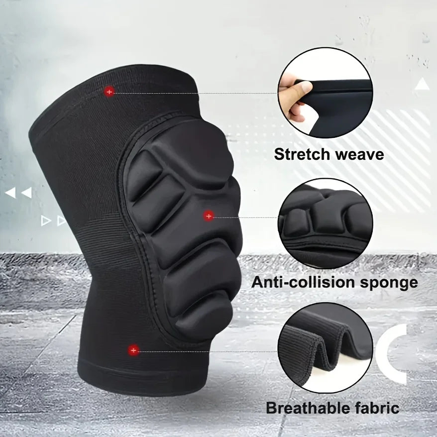 2pc Professional Knee Elbow Pads for Men&Women,Knee Elbow Brace with Thick Shock-Absorbing Sponge,Knee Support & Elbow Support