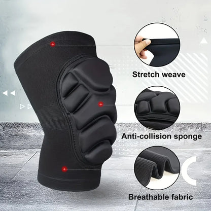 2pc Professional Knee Elbow Pads for Men&Women,Knee Elbow Brace with Thick Shock-Absorbing Sponge,Knee Support & Elbow Support