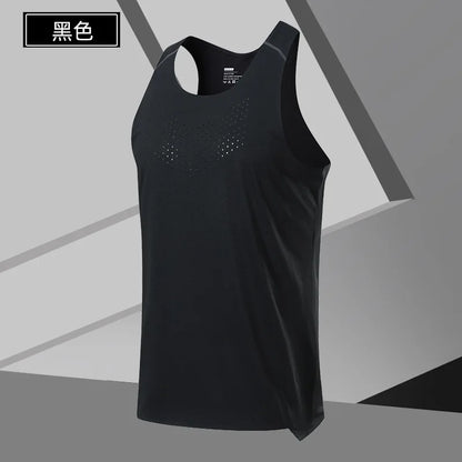 Fitness Vest Men Marathon Lightweight Women Racerback Couple Running Quick Dry Tank Tops Gym Clothing Traning Sports Singlet Man