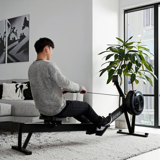 Home Gym Air Rower Workout Equipment Iron Fan Type for Bodybuilding for Home Use