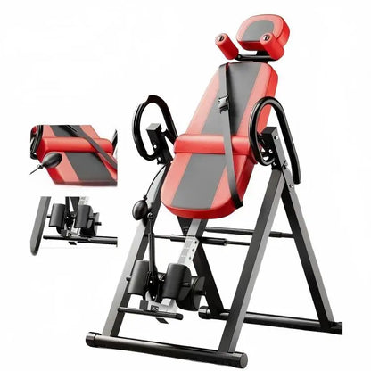 ONESTARSPORTS New Arrival Steel Square Tube Foldable Gym Trainer Inversion Table 200KG Capacity Waist Back Pain Relief Sports