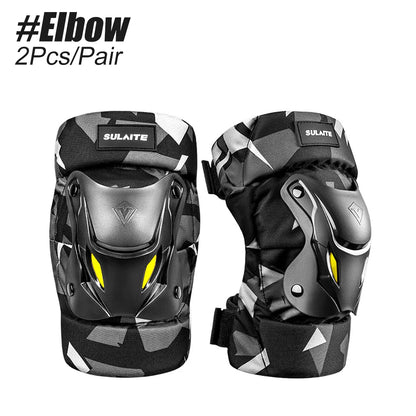 1Pair Knee and Elbow Pads, Gear-Multi Sport Protection for Skateboard, BMX, Pogo,Inline Skating, Scooter-Kids, Teen, Adult Sizes