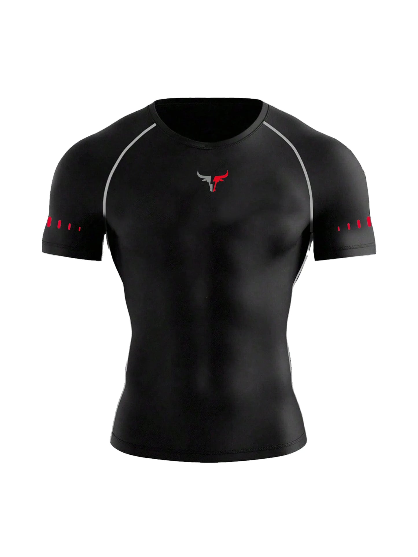 Men's Compression T-Shirt Quick Dry Breathable Elastic Gym Tee Multi Colors Available for All Seasons Running Fit Single Piece