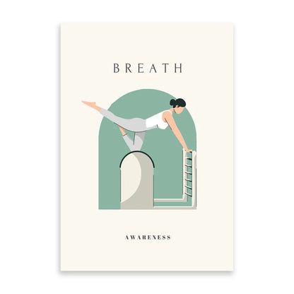 Yoga Asana Line Art Prints Pilates Teaching Posters Modern Minimalist Yoga Poses Canvas Painting Pilates Studio Wall Decor