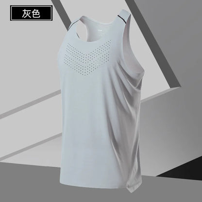 Fitness Vest Men Marathon Lightweight Women Racerback Couple Running Quick Dry Tank Tops Gym Clothing Traning Sports Singlet Man